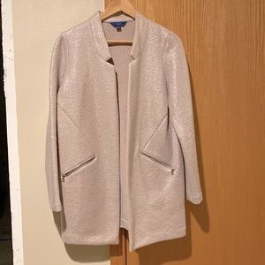 Shimmer pink blazer coat. Apt 9 worn 1 time.